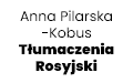 Anna Pilarska-Kobus Tłumaczenia Rosyjski