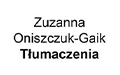 Zuzanna Oniszczuk-Gaik Tłumaczenia