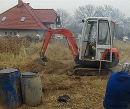 prace minikoparką, S Drill Sebastian Strychalski, Czernikowo