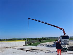 przeładunek materiałów budowlanych HDS, Extrago Marcin Gontarz - Transport hds, Uher