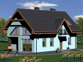 zaprojektowany dom wąski