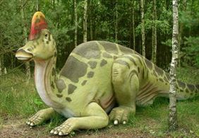 dinozaur na ścieżce edukacyjnej, Park Dinozaurów, Nowiny Wielkie