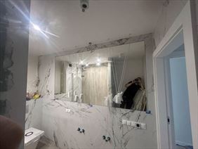 lustro łazienkowe, Projekt Glass s.c. Rafał Narloch i Magdalena Narloch, Szczecin