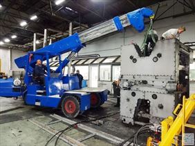 demontaż maszyny rolowej, Transmid sp. z o.o., Warszawa