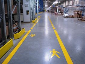 malowanie linii w magazynie, Linie.pl - hale parkingi drogi, Wrocław