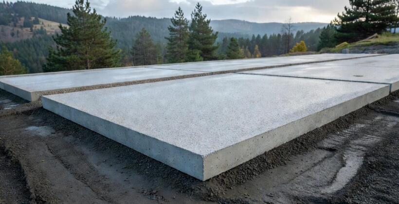 Jak dobrać betonowe płyty do dojść, placów roboczych i stref postoju na terenie podgórskim